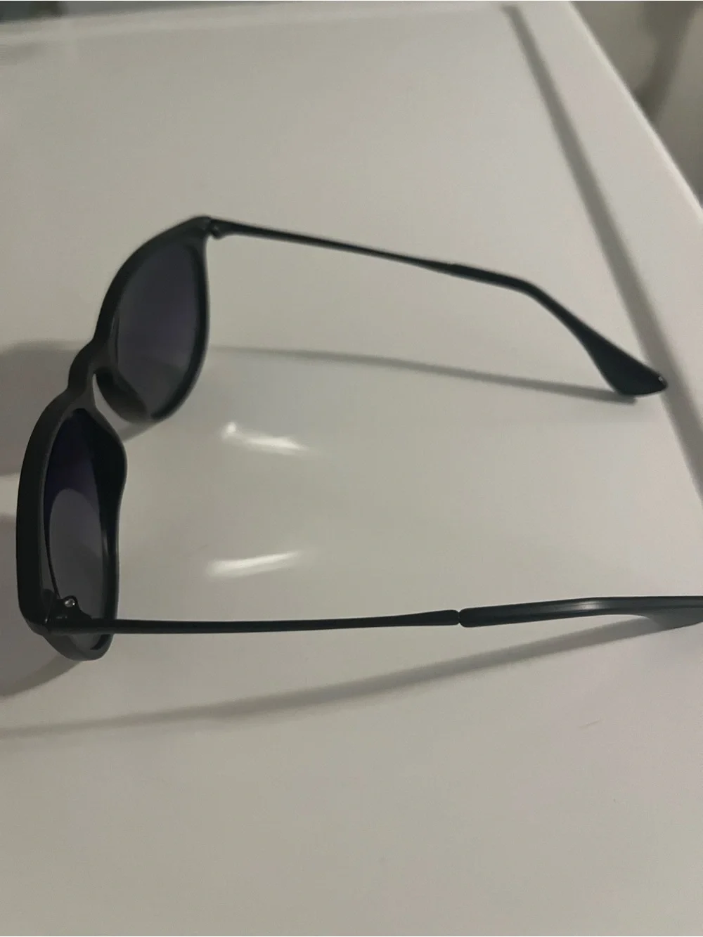 Amazon Women's Black Frame Sunglasses with Dark Lenses
